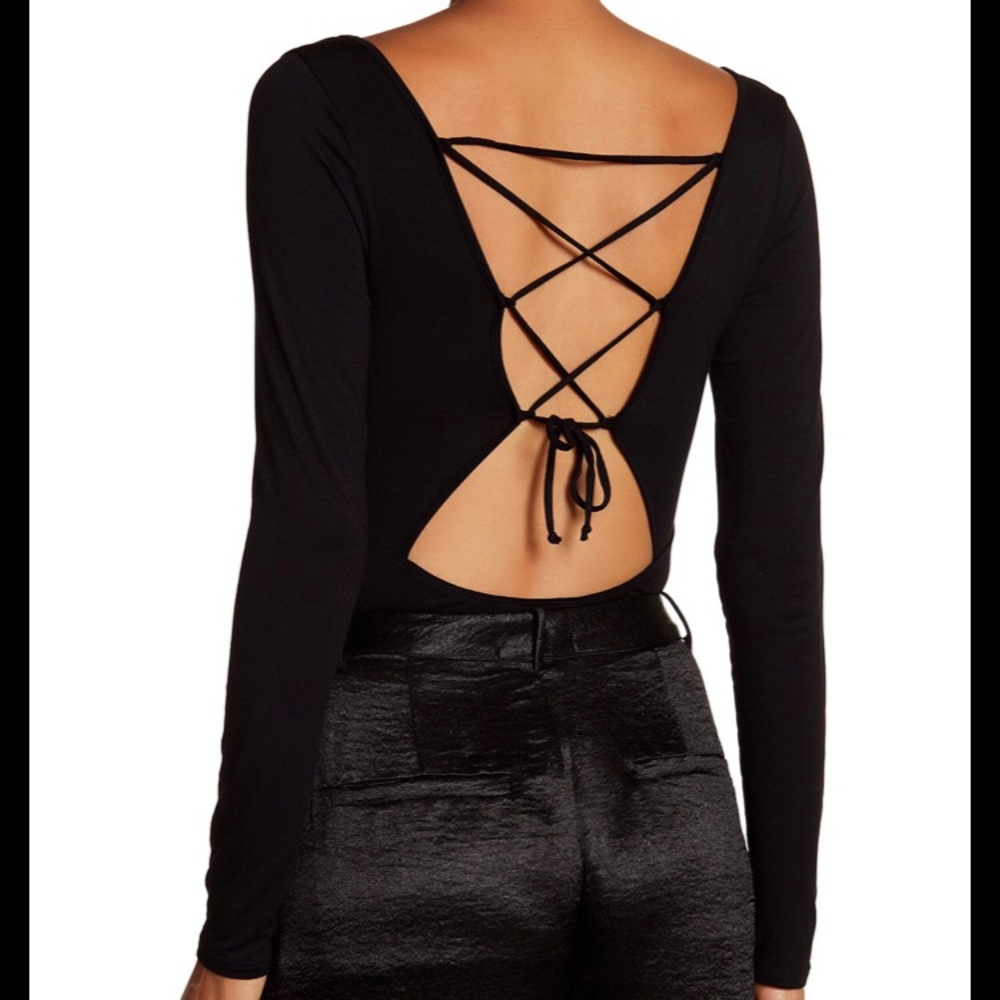 Onesie Cross Back Black Long Sleeve - Picture 8 of 8
